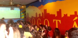 Inside Cafecito Bogota as Colombia defeated Uruguay 2-0 in the 2014 World Cup. 