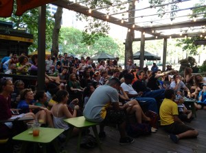 Brazil v Germany debacle in Bryant Park