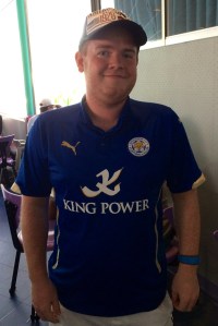Nick, a proud Leicester City supporter, dines at Disney