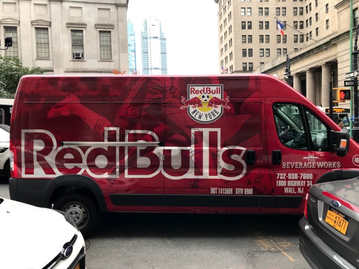 red bulls team van